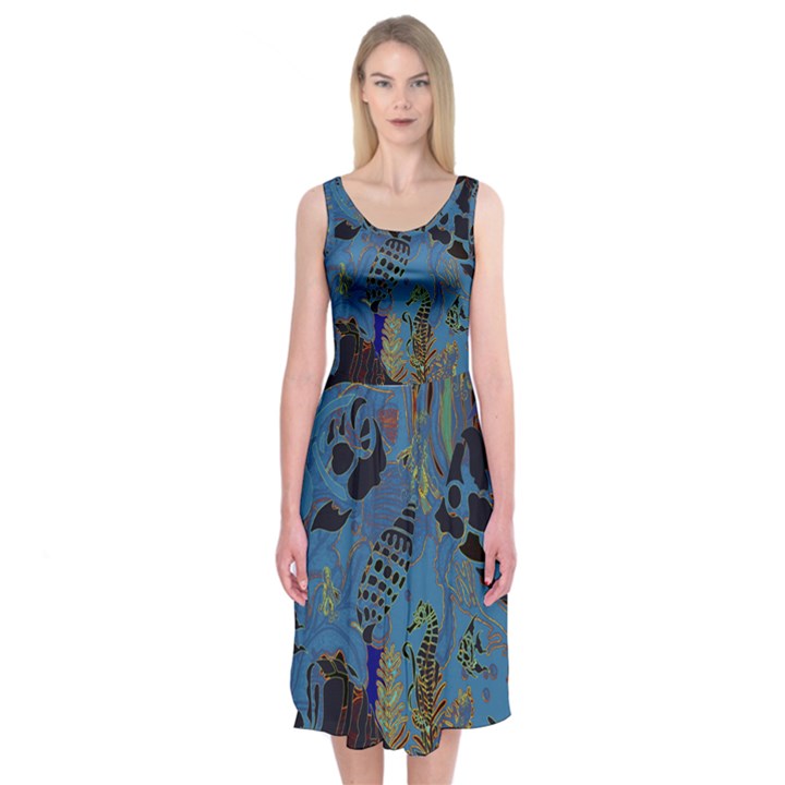 Oceanenia Midi Sleeveless Dress