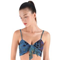 Oceanenia Woven Tie Front Bralet