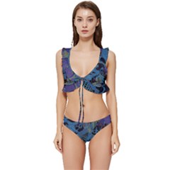 Oceanenia Low Cut Ruffle Edge Bikini Set