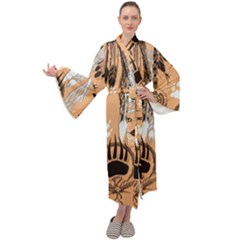 Indian2 Maxi Velour Kimono