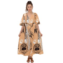 Indian2 Kimono Sleeve Boho Dress