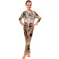 Indian2 Kid s Satin Long Sleeve Pajamas Set