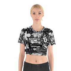 Skater-underground2 Cotton Crop Top by PollyParadiseBoutique7