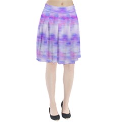 Bright Colored Stain Abstract Pattern Pleated Skirt