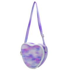 Bright Colored Stain Abstract Pattern Heart Shoulder Bag by dflcprintsclothing