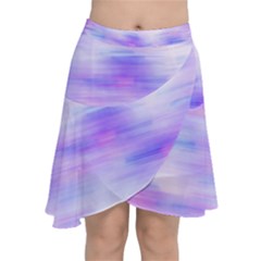 Bright Colored Stain Abstract Pattern Chiffon Wrap Front Skirt by dflcprintsclothing