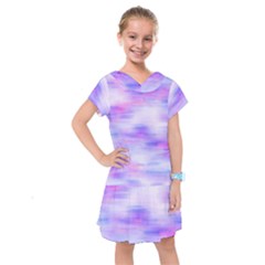 Bright Colored Stain Abstract Pattern Kids  Drop Waist Dress by dflcprintsclothing