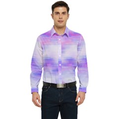 Bright Colored Stain Abstract Pattern Men s Long Sleeve  Shirt by dflcprintsclothing