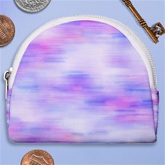 Bright Colored Stain Abstract Pattern Horseshoe Style Canvas Pouch