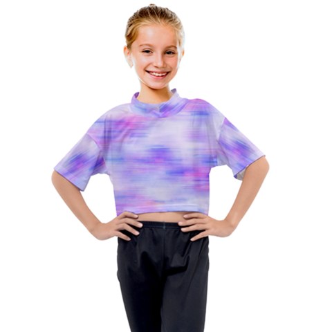 Bright Colored Stain Abstract Pattern Kids Mock Neck Tee by dflcprintsclothing