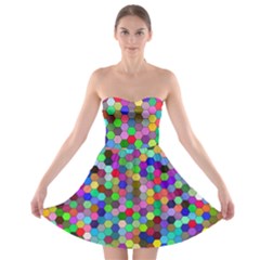 Background Color Strapless Bra Top Dress by artworkshop