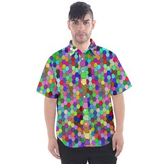 Background Color Men s Short Sleeve Shirt