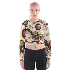 Orient Charm Cropped Sweatshirt