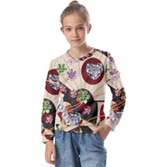 Orient Charm Kids  Long Sleeve Tee With Frill 