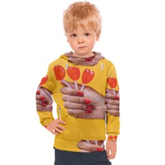 Valentine Day Lolly Candy Heart Kids  Hooded Pullover by artworkshop