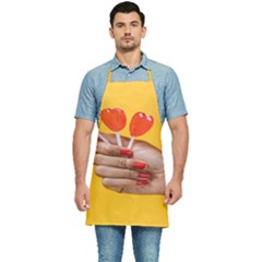 Valentine Day Lolly Candy Heart Kitchen Apron by artworkshop