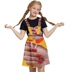 Valentine Day Lolly Candy Heart Kids  Apron Dress by artworkshop