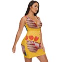 Valentine Day Lolly Candy Heart Draped Bodycon Dress View3