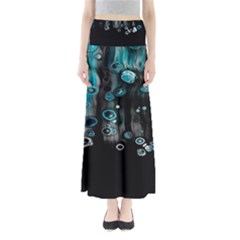 Falling Down Pattern Full Length Maxi Skirt by artworkshop