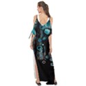 Falling Down Pattern Maxi Chiffon Cover Up Dress View2