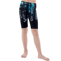 Falling Down Pattern Kids  Mid Length Swim Shorts by artworkshop