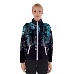 Falling Down Pattern Women s Bomber Jacket