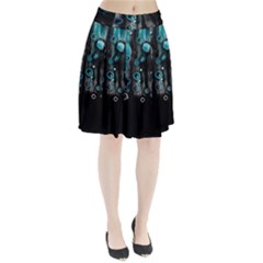 Falling Down Pattern Pleated Skirt by artworkshop