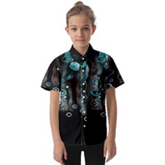 Falling Down Pattern Kids  Short Sleeve Shirt by artworkshop