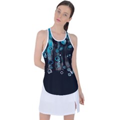 Falling Down Pattern Racer Back Mesh Tank Top by artworkshop