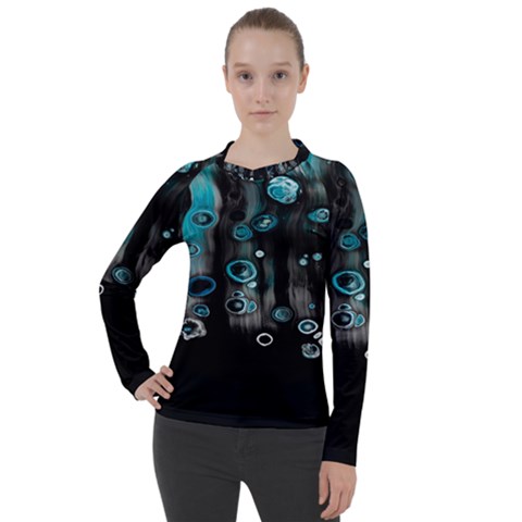 Falling Down Pattern Women s Pique Long Sleeve Tee by artworkshop