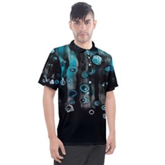 Falling Down Pattern Men s Polo Tee by artworkshop