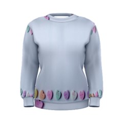 Valentine Day Heart Pattern Capsule Women s Sweatshirt by artworkshop