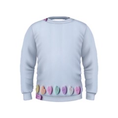 Valentine Day Heart Pattern Capsule Kids  Sweatshirt