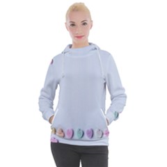 Valentine Day Heart Pattern Capsule Women s Hooded Pullover by artworkshop