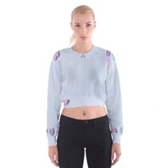 Valentine Day Heart Pattern Capsule Cropped Sweatshirt