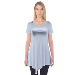 Valentine Day Heart Pattern Capsule Short Sleeve Tunic 