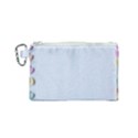 Valentine Day Heart Pattern Capsule Canvas Cosmetic Bag (Small) View1