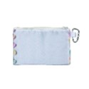 Valentine Day Heart Pattern Capsule Canvas Cosmetic Bag (Small) View2