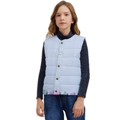 Valentine Day Heart Pattern Capsule Kid s Short Button Up Puffer Vest	 by artworkshop