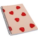 Valentine Day Pattern Logo Heart 5.5  x 8.5  Notebook View1