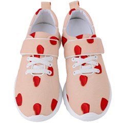 Valentine Day Pattern Logo Heart Women s Velcro Strap Shoes by artworkshop