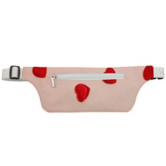 Valentine Day Pattern Logo Heart Active Waist Bag by artworkshop