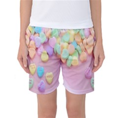 Valentine Day Heart Capsule Women s Basketball Shorts by artworkshop