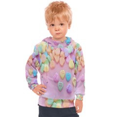 Valentine Day Heart Capsule Kids  Hooded Pullover by artworkshop