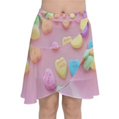 Valentine Day Heart Capsule Chiffon Wrap Front Skirt by artworkshop