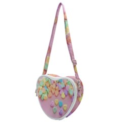 Valentine Day Heart Capsule Heart Shoulder Bag by artworkshop