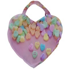 Valentine Day Heart Capsule Giant Heart Shaped Tote by artworkshop