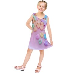 Valentine Day Heart Capsule Kids  Tunic Dress by artworkshop