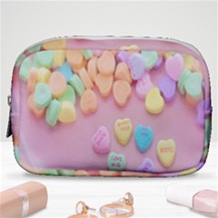 Valentine Day Heart Capsule Make Up Pouch (small) by artworkshop