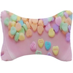 Valentine Day Heart Capsule Seat Head Rest Cushion by artworkshop